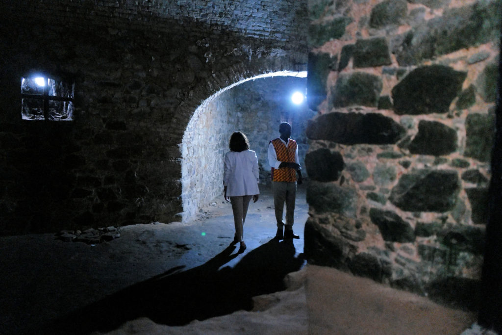 U.S. Vice President Kamala visits Cape Coast slave castle