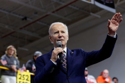 U.S. President Biden visits Philadelphia to deliver remarks about his budget for fiscal year 2024