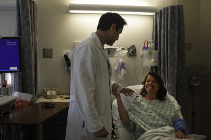Dr. Hani Sbitany (l to r), director of the UCSF Breast Cancer Center's reconstruction program, and Lori MacKenzie of Napa ...