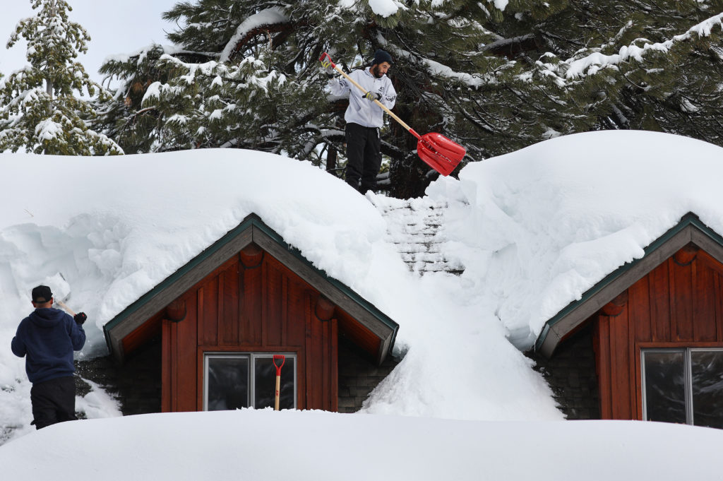 California Hit By Another Winter Storm, Deepening The Already Historic Snowpack In Mountain Regions