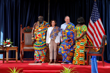 U.S. Vice President Kamala visits Cape Coast slave castle
