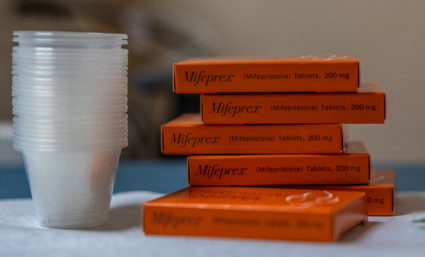 Boxes of mifepristone, the first pill given in a medical abortion, are prepared for patients at Women's Reproductive Clinic of New Mexico in Santa Teresa, U.S., January 13, 2023. Photo Evelyn Hockstein by REUTERS