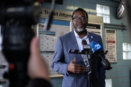 Brandon Johnson, union organizer and former teacher, elected Chicago mayor in victory for progressives