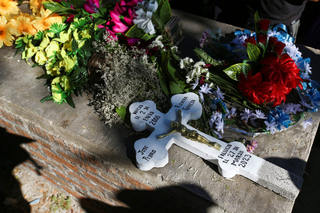 Funeral of Jose Pedro Rivera Garcia, a victim of a fire at a migrant detention center in Ciudad Juarez
