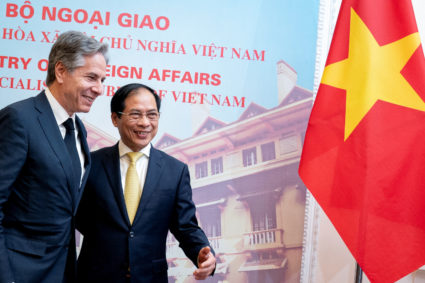U.S., Vietnam pledge to boost relations during Blinken's visit to Hanoi