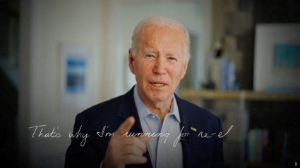 U.S. President Joe Biden launches an expected re-election bid