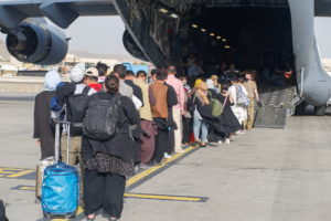 Evacuation underway at Kabul International Airport