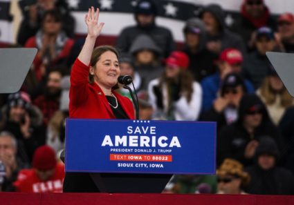 Former President Trump Holds Rally With Iowa Candidates In Sioux City