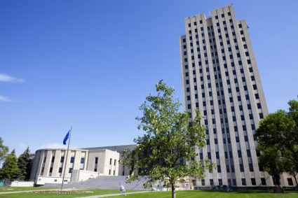 North Dakota state capitol building in Bismarck, ND. File photo by Getty Images