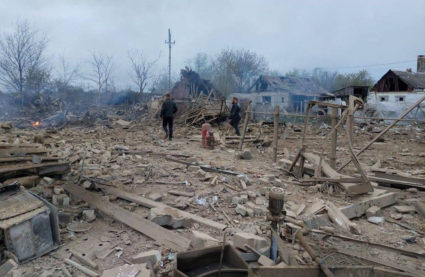 Russian missile attack on Ukrainian city wounds dozens, damages buildings