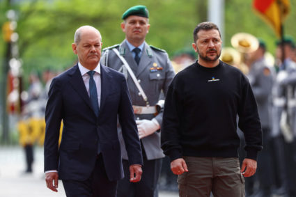 Ukraine's President Zelenskiy visits Berlin