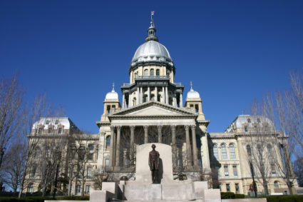Outside view of the Illinois State Capitol Building
