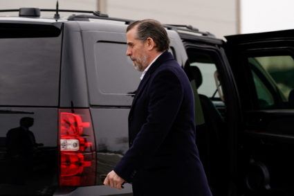 FILE: Hunter Biden gets into a vehicle after disembarking from Air Force One