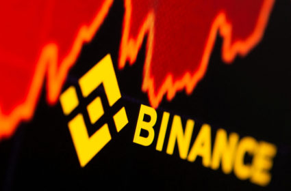 Binance logo and stock graph are displayed in this illustration taken, June 28, 2021. REUTERS/Dado Ruvic/Illustration/File Photo