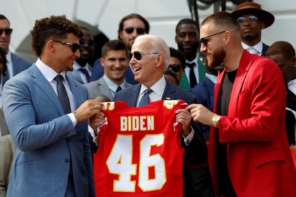 U.S. President Biden welcomes the Kansas City Chiefs to the White House, in Washington