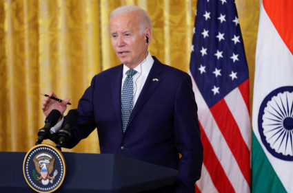 U.S. President Joe Biden and India’s Prime Minister Narendra Modi hold joint press conference at the White House in Washin...