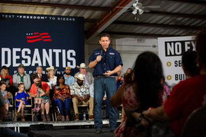 Republican U.S. presidential candidate Florida Gov. DeSantis visits Texas border