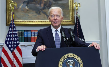 U.S. President Biden speaks about his plans after Supreme Court decision on student debt forgiveness in Washington