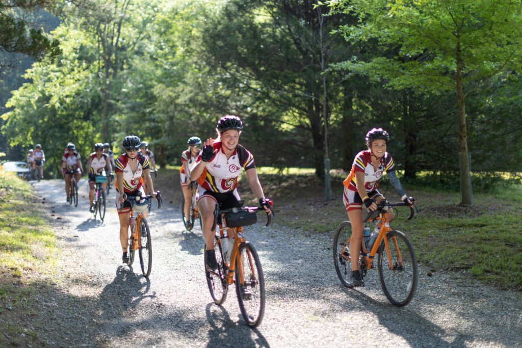 Six Cherokee Nation bike riders begin the Remember the Removal ride, retracing the Trail of Tears from Georgia to Oklahoma. Photo Courtesy of the Cherokee Nation
