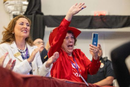 Donald Trump Speaks At The New Hampshire Federation Of Republican Women Lilac Luncheon