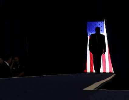 U.S. President Donald Trump holds a campaign rally in Lake Charles, Louisiana