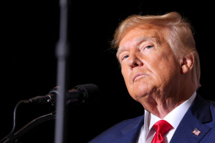 Trump attends a campaign event in Council Bluffs