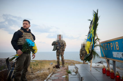 Zelenskyy marks 500 days of war, honors Ukraine's soldiers in speech on Snake Island