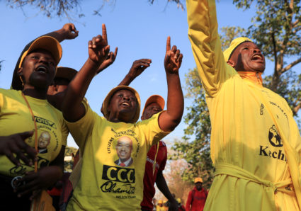 Zimbabwe police bar opposition party from holding a rally, increasing election tensions
