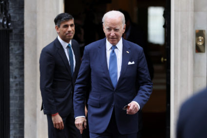 U.S. President Biden meets British Prime Minister Sunak, in London