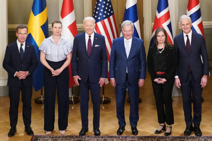 U.S. President Joe Biden meets Nordic leaders in Helsinki