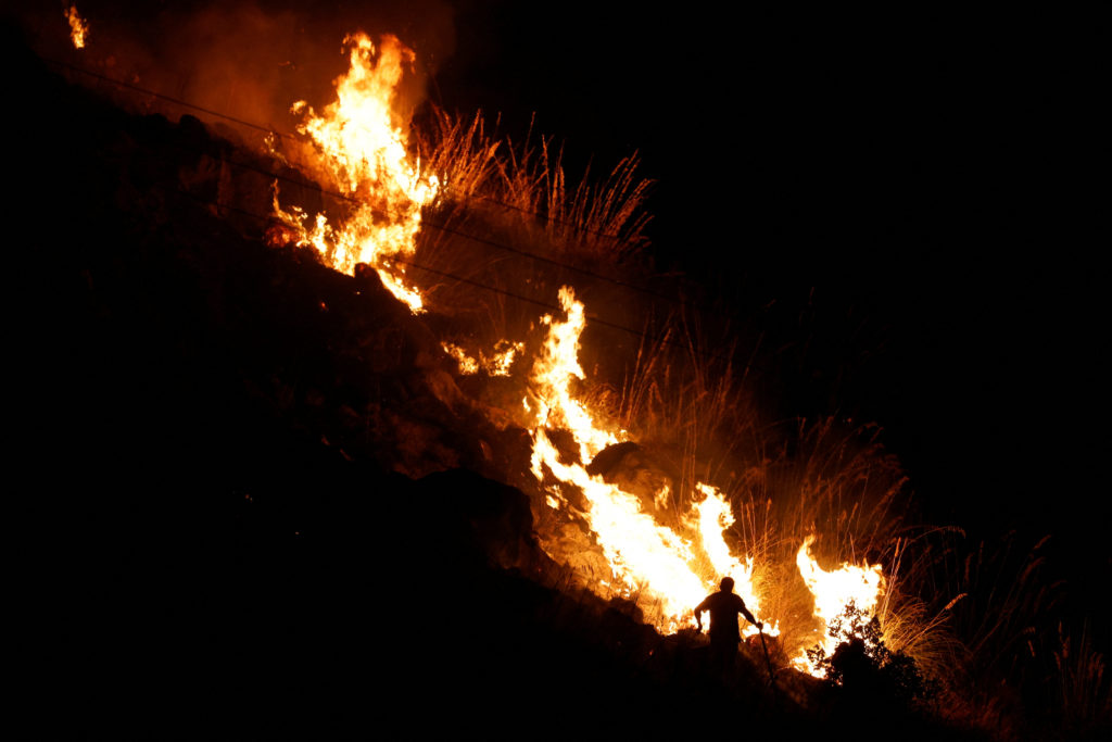 Wildfires in Sicily