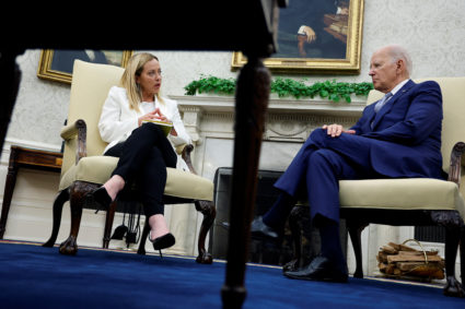 WATCH: Biden thanks Italian Premier Meloni for her strong support of Ukraine