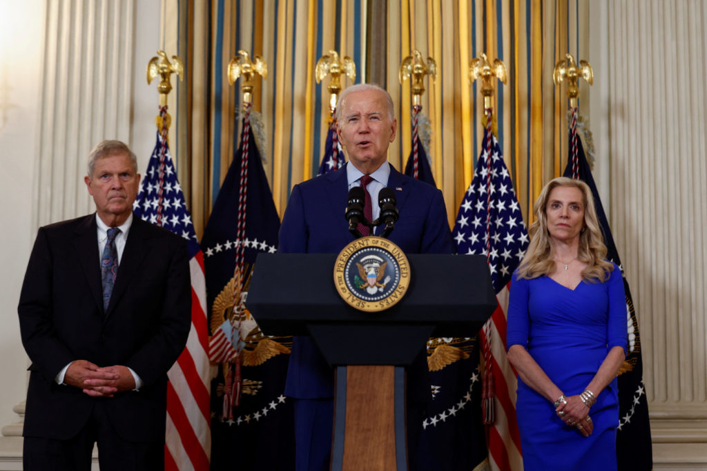 U.S. President Joe Biden convenes a meeting of his Competition Council in Washington