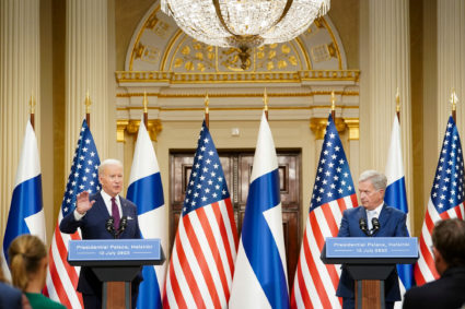 U.S. President Joe Biden meets Nordic leaders in Helsinki