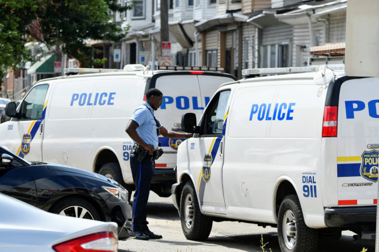 Day after a mass shooting in the Kingsessing section of southwest Philadelphia