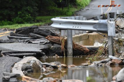 Flood caused damage in United States