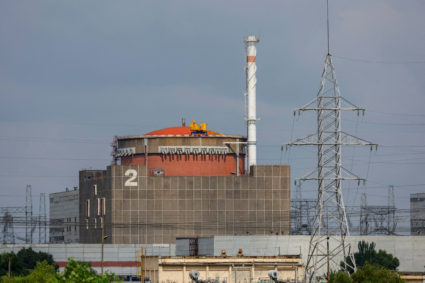 FILE PHOTO: A view of the Zaporizhzhia Nuclear Power Plant