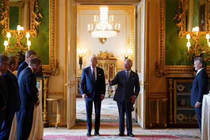 U.S. President Biden meets with Britains' King Charles at Windsor Castle in Britain