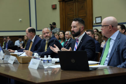 Internal Revenue Service whistleblowers Joseph Ziegler and Gary Shapley on Capitol Hill, Washington