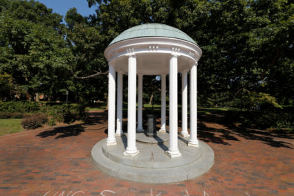 The iconic Old Well on the campus of University of North Carolina at Chapel Hill North Carolina