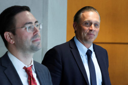 Devon Archer, a former Hunter Biden business associate, departs following his deposition before the House Oversight and Accountability Committee at the O'Neill House Office Building in Washington, U.S., July 31, 2023. Photo by Kevin Wurm/REUTERS