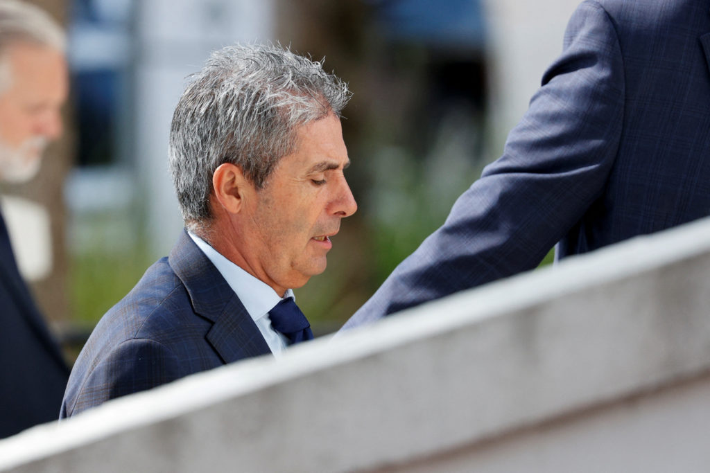 Carlos De Oliveira, the property manager of former U.S. President Donald Trump's Mar-a-Lago estate, arrives at Alto Lee Ad...