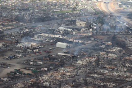 Wildfires driven by high winds hit Hawaiian island of Maui