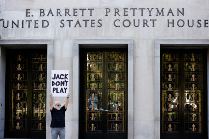 Hearing in former U.S. President Trump's 2020 election subversion case is held at District Court in Washington