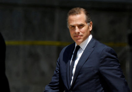 Hunter Biden, son of U.S. President Joe Biden, departs federal court after a plea hearing on two misdemeanor charges of willfully failing to pay income taxes in Wilmington, Delaware, U.S. July 26, 2023. File photo by Jonathan Ernst/ Reuters