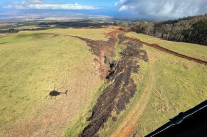 The shells of burned houses and buildings are left after wildfires on Maui