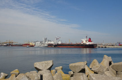 A view of the cereal terminal with grain silo in the Black Sea port of Constanta, Romania, May 11, 2022. Photo by Anca Cernat/REUTERS