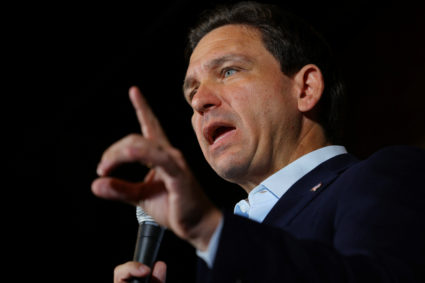 Republican presidential candidate DeSantis campaigns in Manchester