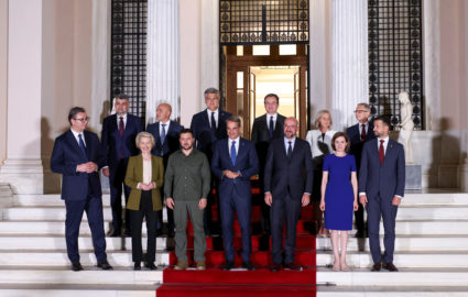 Ukrainian President Volodymyr Zelenskiy visits Greece