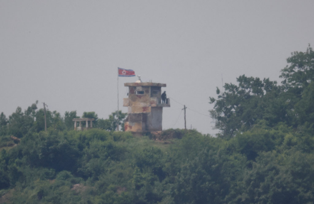 FILE PHOTO: North Korean satellite plunges into sea after rocket failure